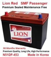 N51DF - 453 LION RED Premium Sealed Maintenance Free (SMF) 30 Months Warranty